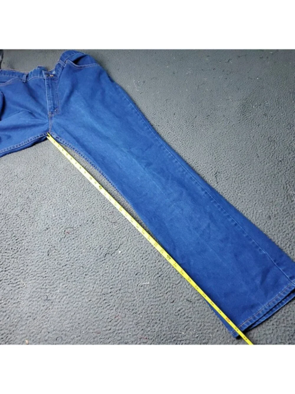 VINTAGE 80s Levis Jeans Mens 40x34 Blue With A Skosh Denim Retro 70s USA Orange